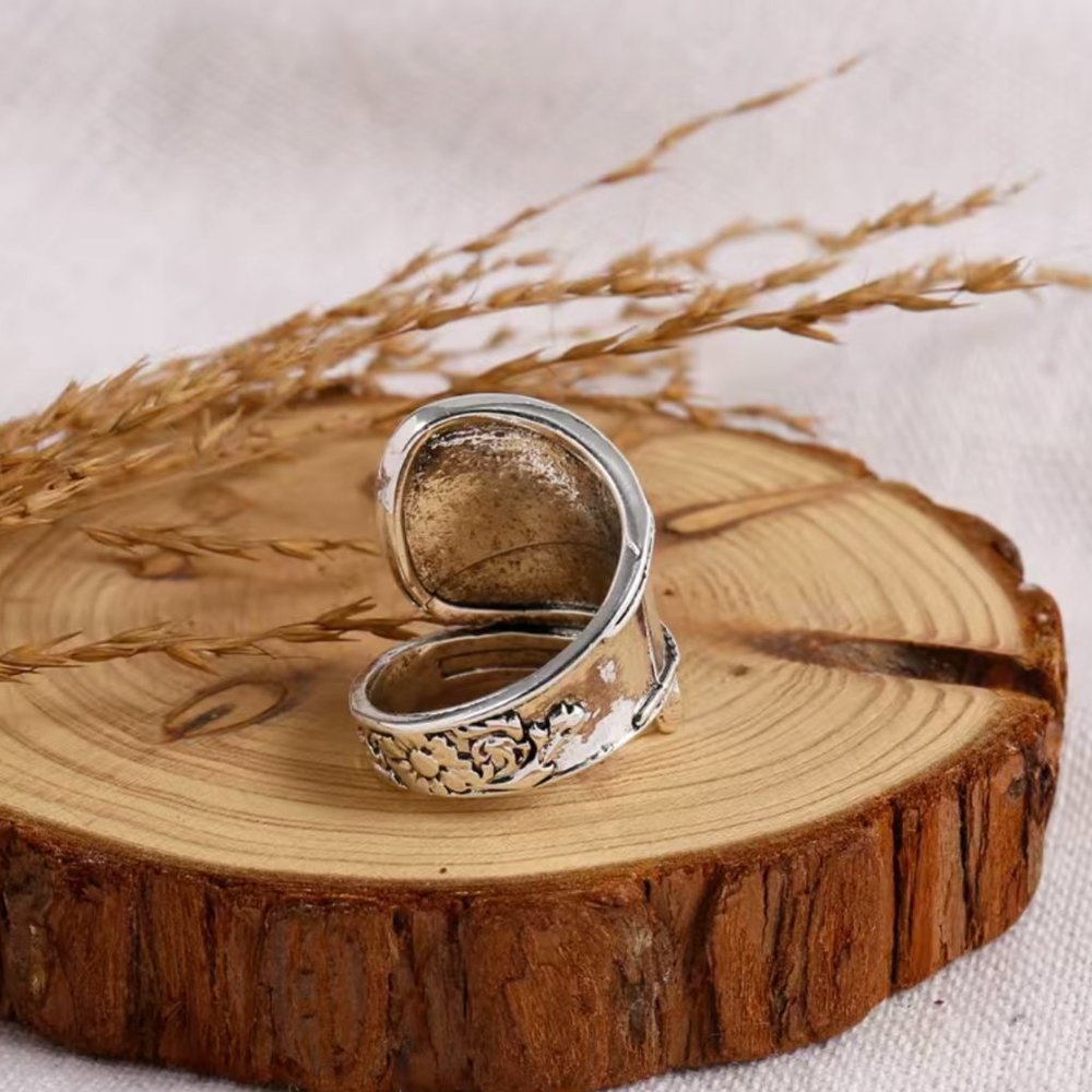 Boho Daisy or Sunflower Spoon Ring #760 - Picture 4 of 10